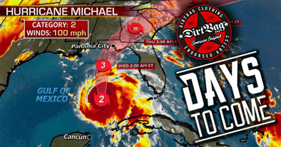 Dirtbag Artists DAYS TO COME assist Hurricane Michael relief