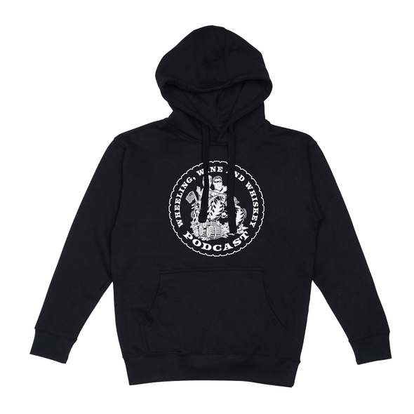 Wheeling Wine and Whiskey - MONOCHROME - PULLOVER HOODIE