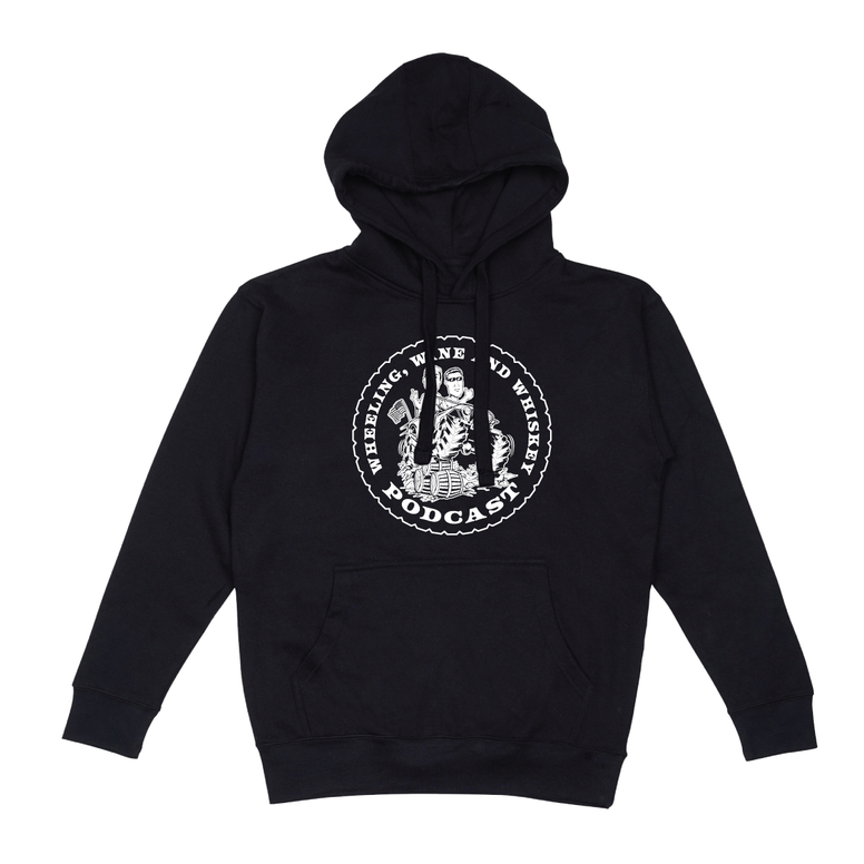 Wheeling Wine and Whiskey - MONOCHROME - PULLOVER HOODIE